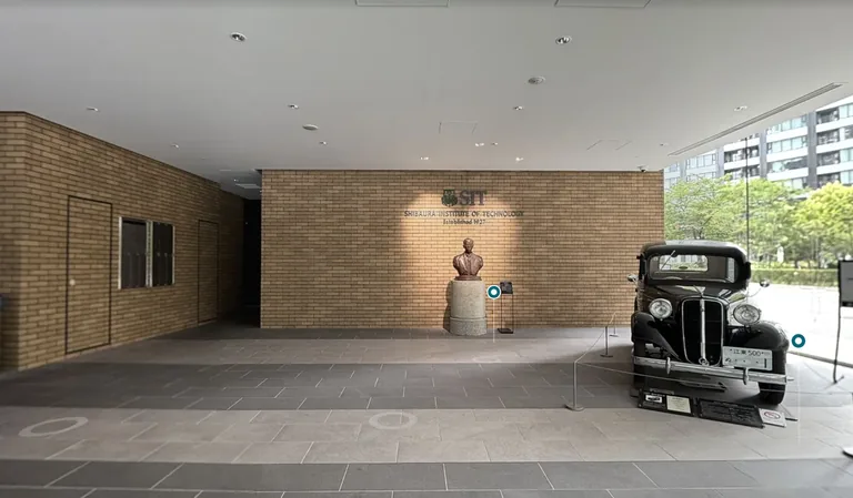 芝浦工業大学 豊洲キャンパスの 3D バーチャルツアーから切り出したエントランス